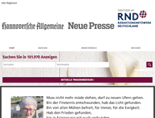 Tablet Screenshot of haz-trauer.de