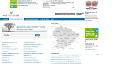 Desktop Screenshot of branchen.haz-trauer.de